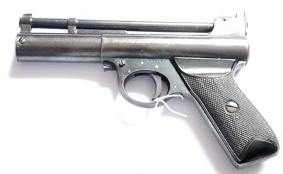 Lot 498 - PURCHASER MUST BE 18 YEARS OR OVER A Webley Air Pistol Mark I, .22 calibre, numbered 57219 and 613