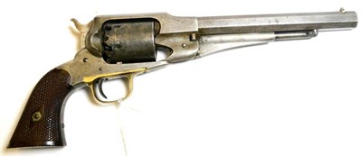 Lot 566 - An American Civil War Remington 1858 New Model Army .44 Calibre Single Action Six Shot Transitional