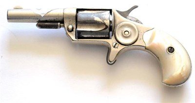 Lot 580 - A Colt New Line 30 Calibre Rimfire Five Shot Revolver, with nickel plated finish, the 5.5cm...