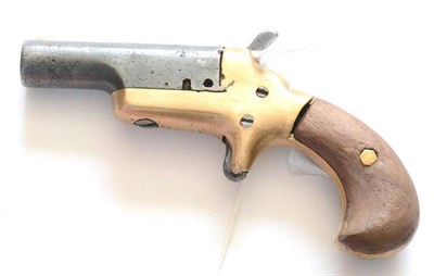 Lot 585 - A Colt Third Model .41 Calibre Rimfire Deringer, the 6.5cm steel barrel engraved COLT,...