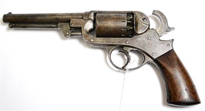 Lot 592 - A Starr Arms Company 44 Calibre 1858 Double Action Percussion Six Shot Army Revolver, number...