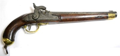 Lot 597 - A 19th Century Hanovarian First Pattern Percussion Cavalry Pistol, circa 1836, converted from a...