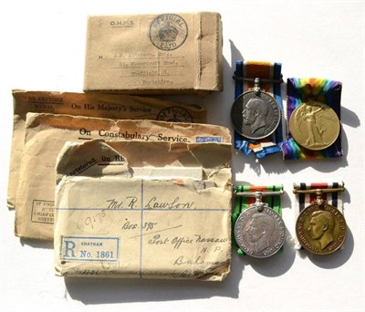 Lot 2 - A First/Second World War Group of Four Medals, awarded to 476446 SPR. A.R.ALDERSON. R.E.,...