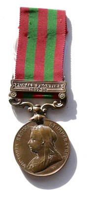 Lot 4 - An India Medal, 1896, in bronze, with clasp PUNJAB FRONTIER 1897-98, un-named