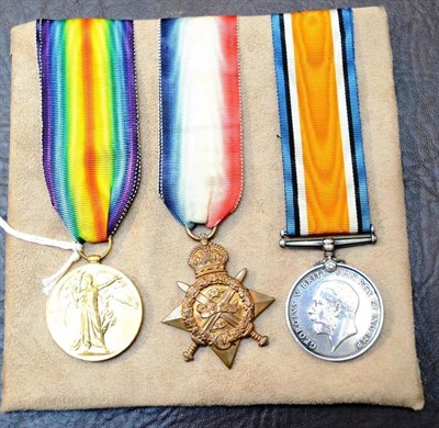 Lot 16 - A First World War Mons Trio, awarded to 34197 GNR.(later A.B.Q.M.SJT.) R.FINLAYSON. R.F.A.,...