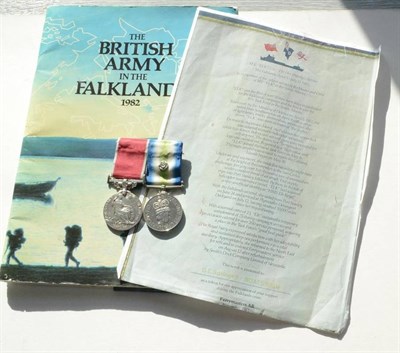 Lot 17 - A Pair of Falkland Islands Gallantry Medals, awarded to (Boatswain) DEREK EDWIN SPRINGELL,...