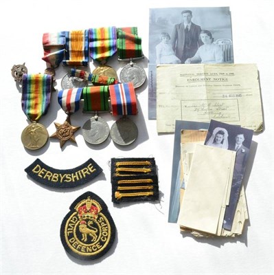 Lot 18 - The West Family at War - a First/Second World War Group of Four Medals, awarded to 3-9961...