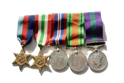 Lot 38 - A Second World War Group of Five Medals, awarded to 904 B.CONST. W.WHELPDALE. PAL.POLICE.,...