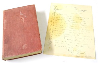 Lot 89 - Winston Churchill Interest - A Volume of `Sergeant Lamb of the Ninth' by Robert Graves, the...