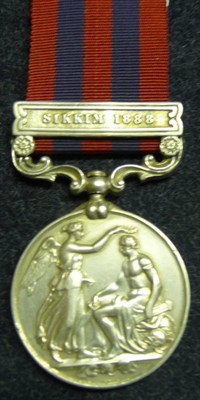 Lot 310 - An India General Service Medal 1854, with clasp SIKKIM 1888, awarded to 769 Pte.A.Cooper 2nd...