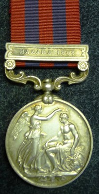 Lot 311 - An India General Service Medal 1854, with clasp HAZARA 1888, awarded to 473 Pte.P.Fagan 2d Bn....