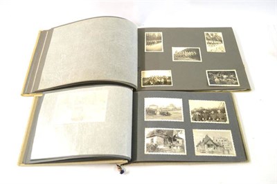 Lot 173 - Two German Third Reich Photograph Albums: - one to the Mountain Troops containing a large...