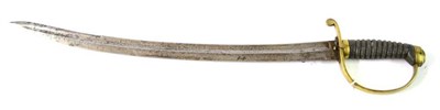 Lot 206 - A Victorian Constabulary Hanger, the 61cm plain single edge fullered steel blade double edged...