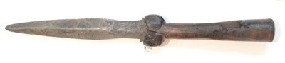 Lot 218 - A 15th Century Kidney Dagger, circa 1485, possibly Scottish, the 16.5cm shaped and swollen...