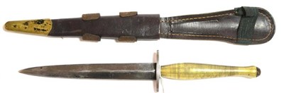 Lot 237 - A Fairbairn-Sykes Fighting Knife, Second Pattern by Wilkinson Sword, London, the hand forged...