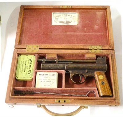 Lot 350 - PURCHASER MUST BE 18 YEARS OR OVER A Webley Air Pistol MK.I .177 Calibre, number 44379, with safety