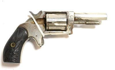 Lot 408 - A US Defender Rimfire Five Shot Revolver, chromed steel finish, with 6.5cm octagonal barrel,...