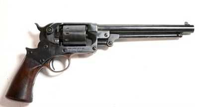 Lot 415 - A Starr Arms Co. Six Shot Single Action Percussion Revolver, the 20cm steel barrel with blade...