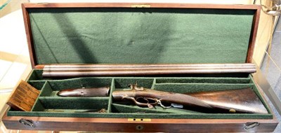 Lot 425 - A 19th Century 12 Bore Pinfire Double Barrel Sporting Gun by Andrew Thompson, Berwick, No.S 115...