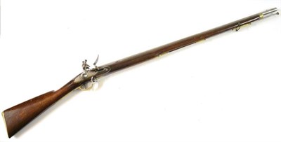 Lot 438 - An Early 19th Century Flintlock Musket by William Parker, London, the 94cm steel barrel with London