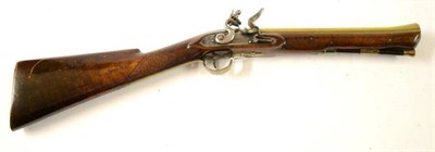 Lot 445 - A Late 18th/Early 19th Century Flintlock Blunderbuss by Sutherland, the 31cm flared brass...