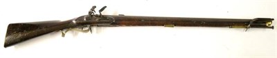 Lot 455 - An Early 19th Century Baker Flintlock Rifle by Ketland, the 76.5cm steel barrel with hinged...