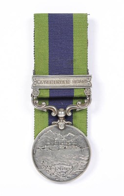 Lot 347 - An India General Service Medal 1909, with clasp WAZIRISTAN 1925, awarded to 349352 PVTE.J.C.MORGAN.