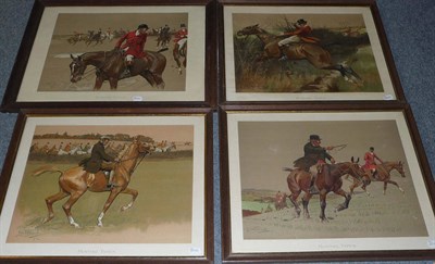 Lot 393 - After Lionel Edwards Hunting Types - The Truster, Old Mr Barleycorn, The MFH, The Dealer's Man...