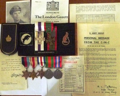 Lot 4 - A Second World War MC Group of Seven Medals, awarded to 307680 Lieutenant (later Captain) Ralph...