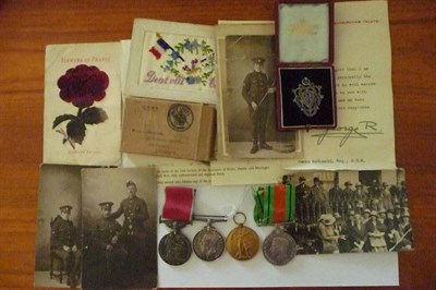 Lot 8 - A First/Second World War BEM Group of Four Medals,  to TS - 10258 PTE.J. MC DONALD. A.S.C.,...