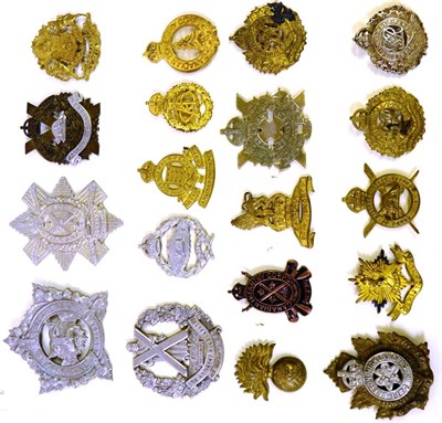 Lot 39 - A Collection of Nineteen Second World War Canadian Cap Badges, in brass, bi-metal and white...