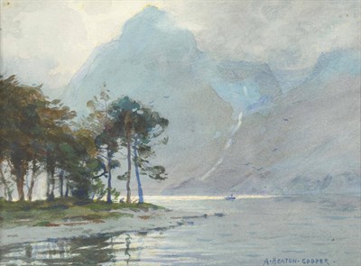 Lot 404 - Alfred Heaton Cooper (1864-1929) A winter scene in Norway Signed, watercolour and bodycolour,...