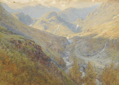 Lot 407 - William Gershom Collingwood (1854-1932) Coniston Copper Mines Signed, watercolour and gouache,...