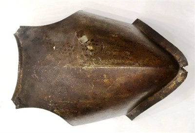 Lot 109 - A 16th Century Peascod Breast Plate, with roped and rolled edge to the neck and separate...