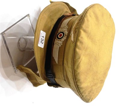 Lot 132 - A German Third Reich Luftwaffe EM/NCO's ";Hermann Meyer"; Tropical Visor Cap, in light tan...