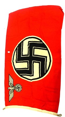 Lot 142 - A German Third Reich 1935 Pattern State Service Flag, of one piece linen, each side printed...