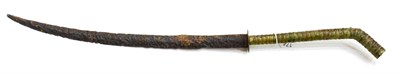 Lot 174 - A Chinese Warring States Period Sword, in relic condition, with 52.5cm single edge curved iron...