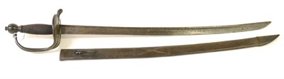 Lot 191 - A British 1742 Pattern Sword to the West Riding Militia, the 62.5cm single edge steel blade...