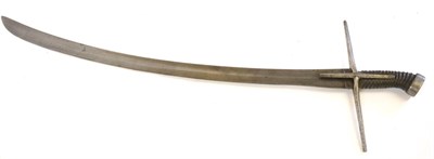 Lot 210 - A Hungarian Style Sabre, possibly 17th Century, with 72cm single edge curved steel blade, the steel