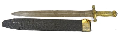 Lot 215 - A French M1831 `Gladius' Infantry Sword, the 48cm double edge steel blade stamped THIEBAL 1832...