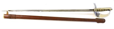 Lot 245 - A George VI 1897 Pattern Infantry Officer's Sword, each side of the 81cm fullered steel blade...