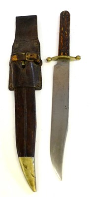 Lot 250 - An Early 20th Century Bowie Knife by Joseph Rodgers & Sons, Sheffield, the 25cm clip point...