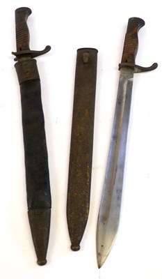 Lot 251 - A German M98/05 Butcher Bayonet, first pattern, the blade stamped WEYERSBERG KIRSCHBAUM & CIE,...