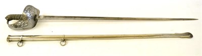 Lot 270 - An Edwardian 1897 Pattern Infantry Officer's Sword, the 82cm single edge epee steel blade...