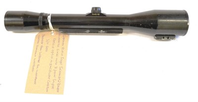 Lot 361 - A Schmidt & Bender Hubertus 6 x 42/49 Rifle Scope, numbered 6061, with three point sniper...