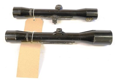 Lot 362 - A Waffen Schauble Frieburg 6 x 42/49 Rifle Scope, no.17058 with three post sniper reticle; a...