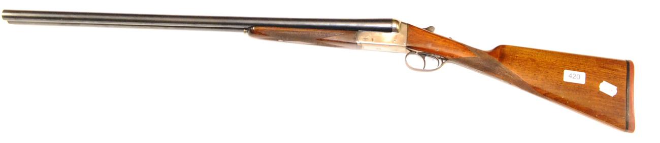 Lot 420 - SHOTGUN CERTIFICATE REQUIRED FOR THIS LOT A Master 12 Bore Side by Side Double Barrel...