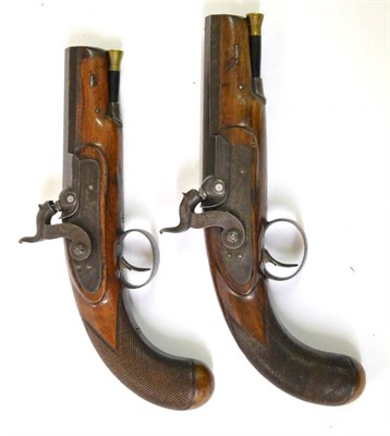 Lot 439 - A Pair of Early 19th Century Percussion Overcoat Pistols by William Parker, Holborn, London,...