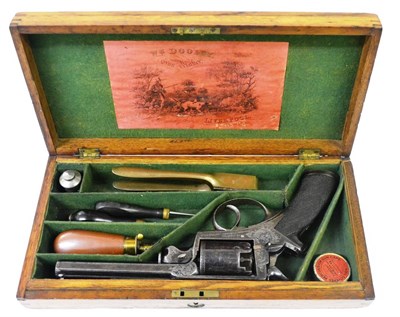 Lot 448 - A 19th Century Adam's Patent Double Action 54 Bore Six Shot Percussion Revolver by William...