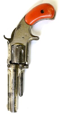 Lot 449 - A Smith and Wesson .32 Calibre Rimfire Five Shot Single Action Revolver, the 9cm steel barrel...